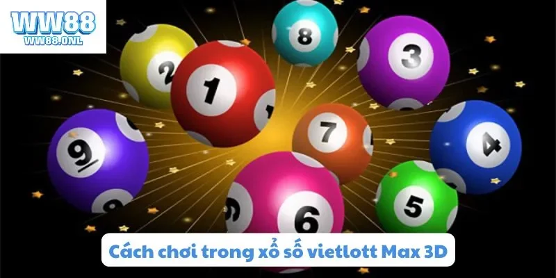Cách chơi trong xổ số vietlott Max 3D